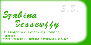 szabina dessewffy business card